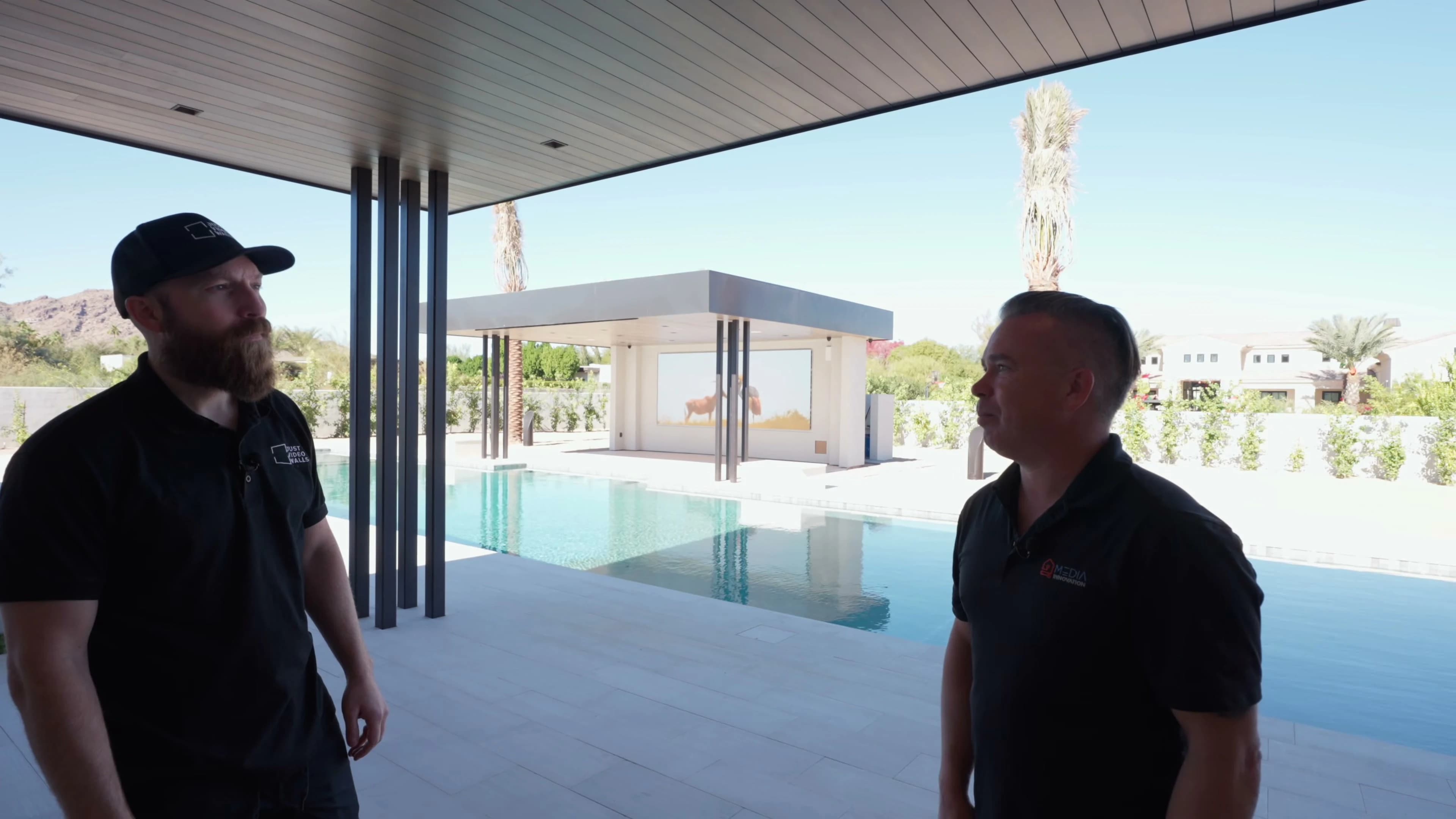 Paradise Valley Art Lover’s Home: Two Video Walls in 8,000 SF