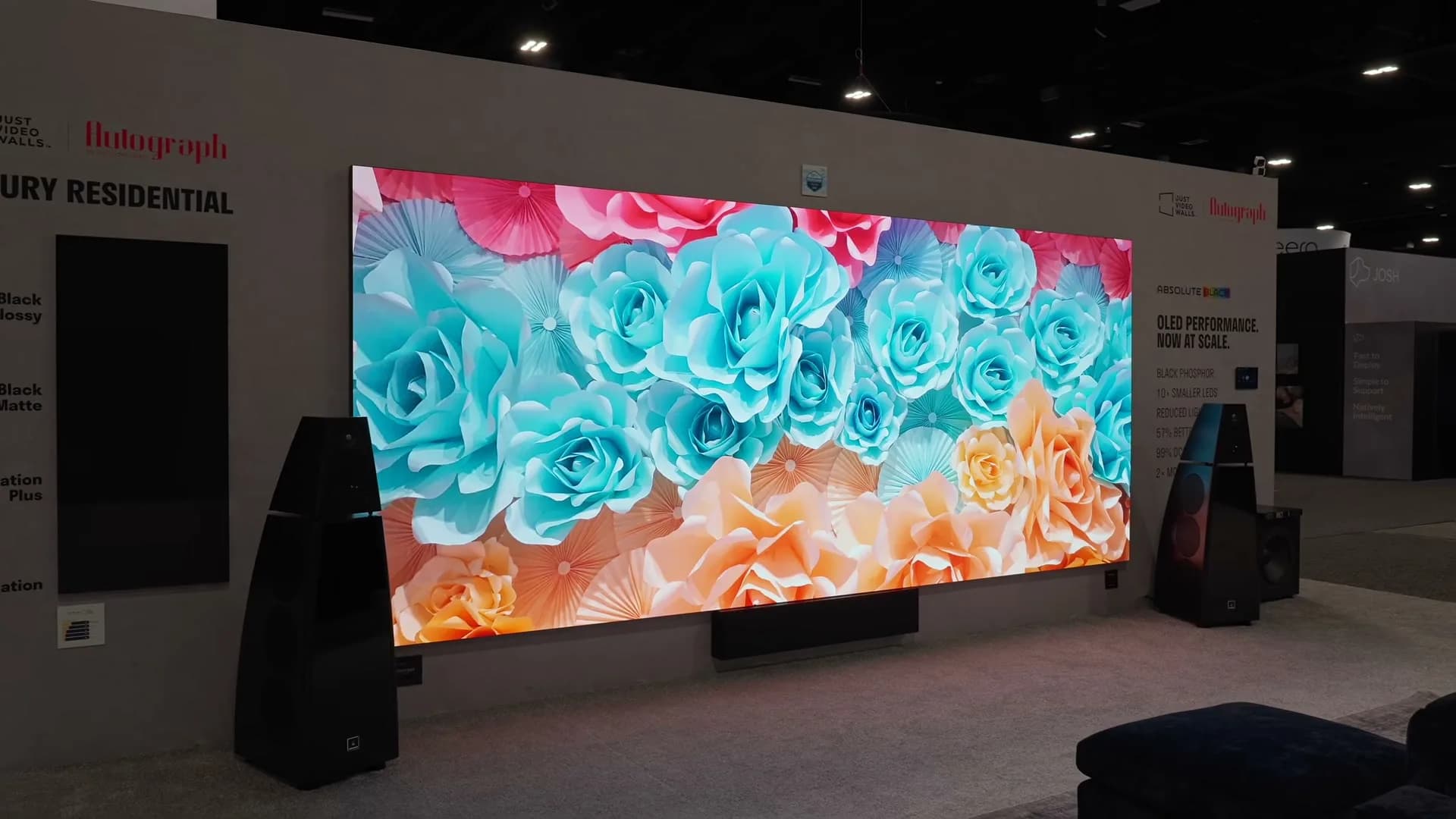 Lunar Phase MicroLED demonstration at the CEDIA 2026 Just Video Walls booth