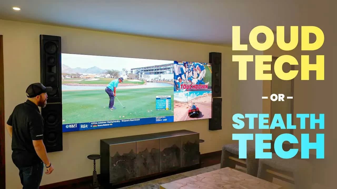 Lake House Tour: Flex MicroLED Downstairs, Invisible Tech Upstairs