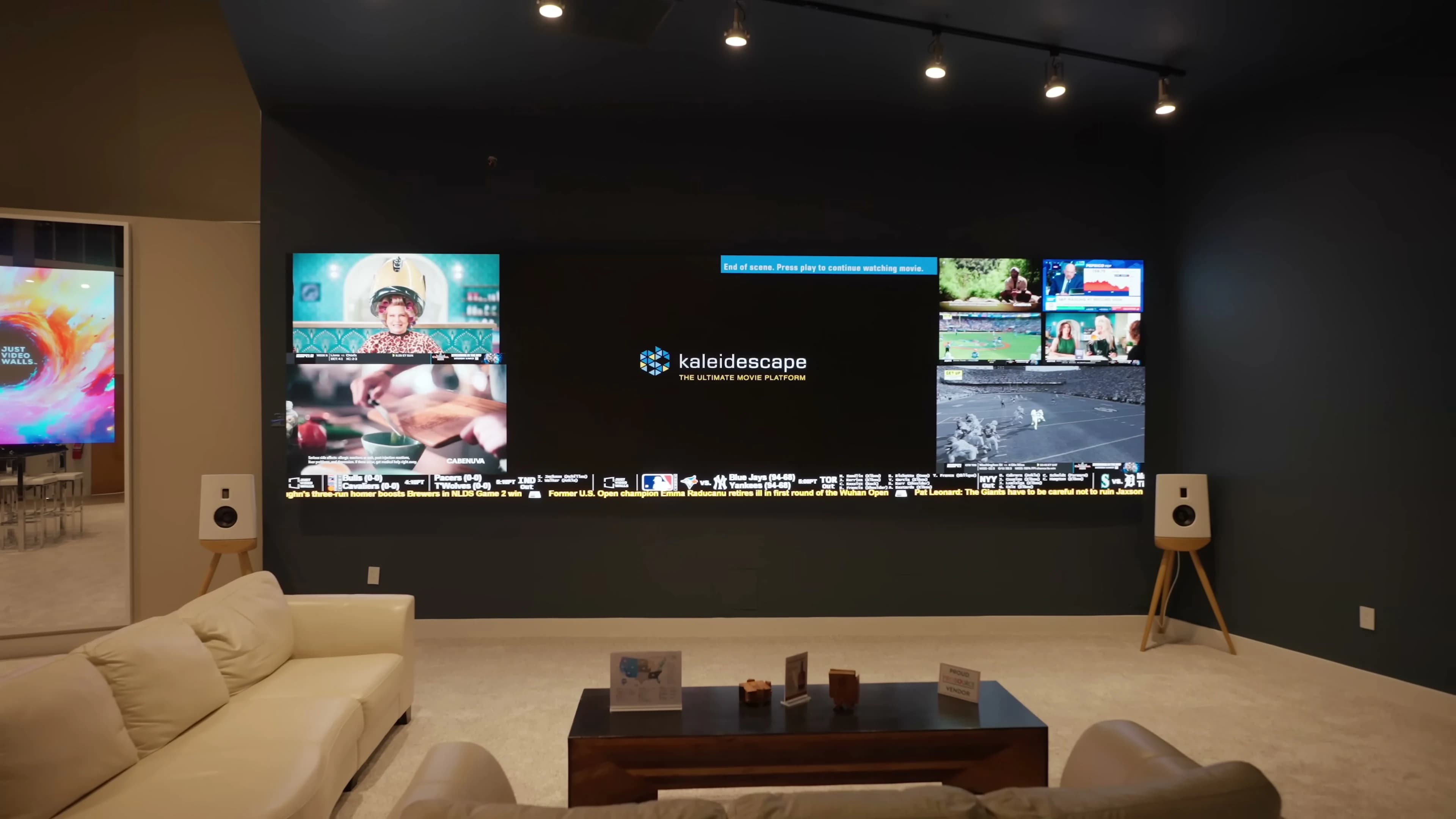 Mirror MicroLED application demonstrating on and off states at JVW HQ