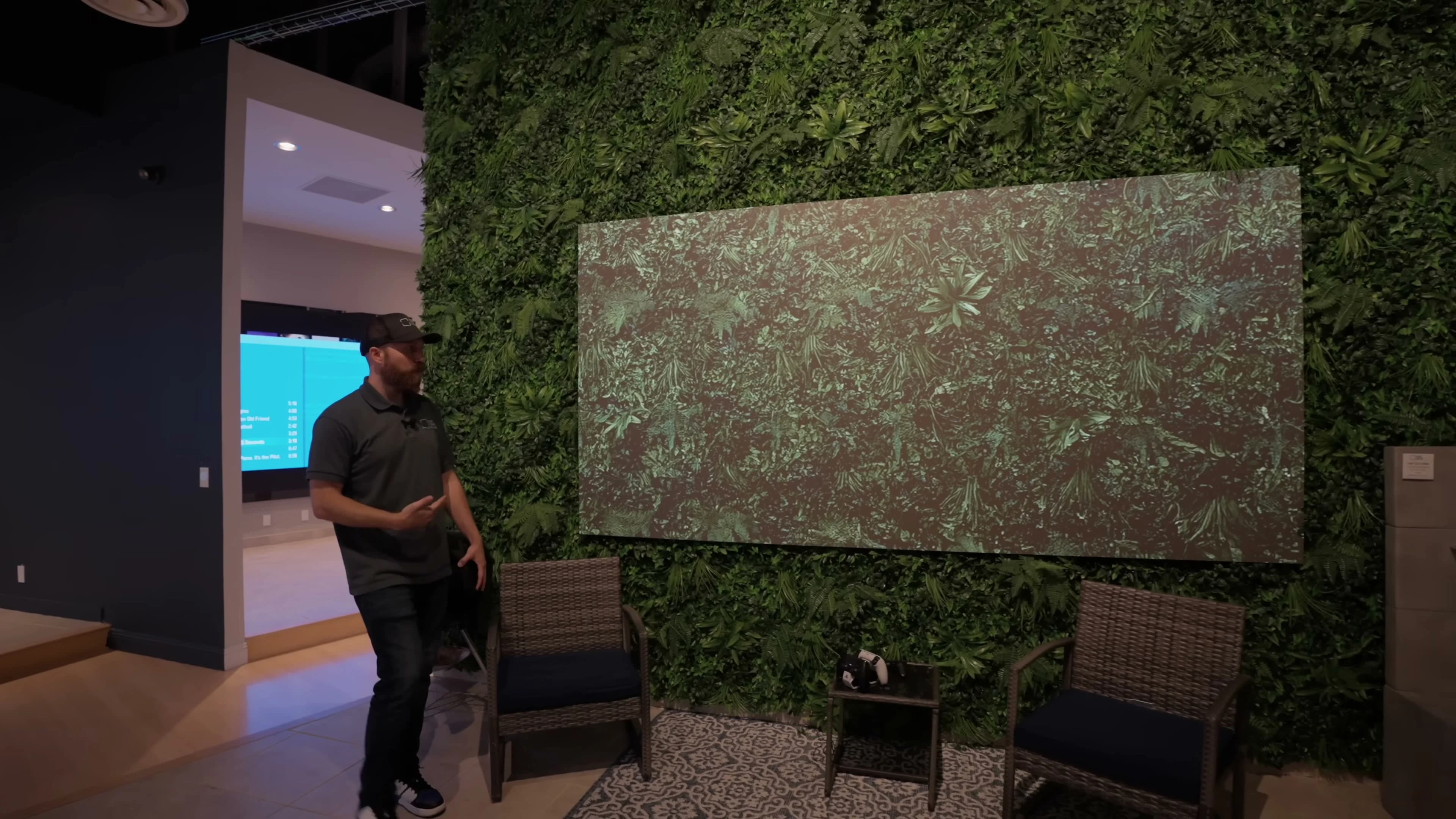 Touch-enabled MicroLED office wall with interactive drawing