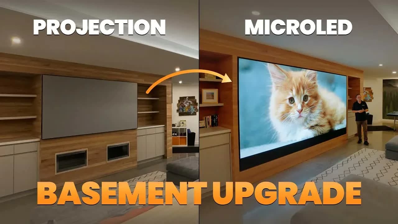 Ottawa Basement Tour: Projector Out, MicroLED In with Sonics Plus