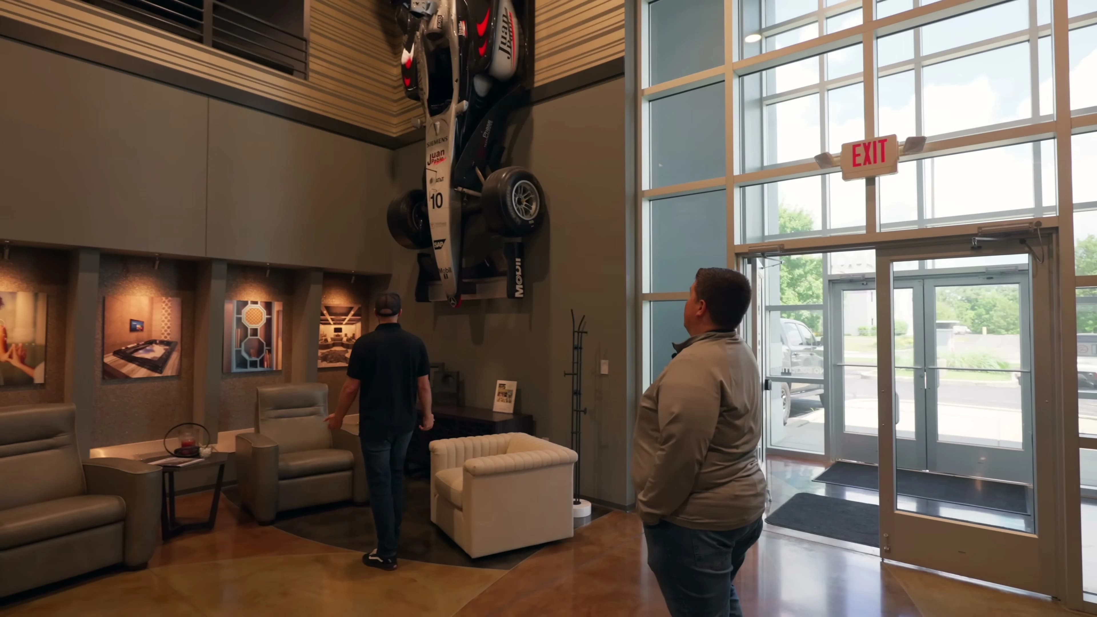 TRIPhase Indianapolis showroom entry with Formula 1 car display