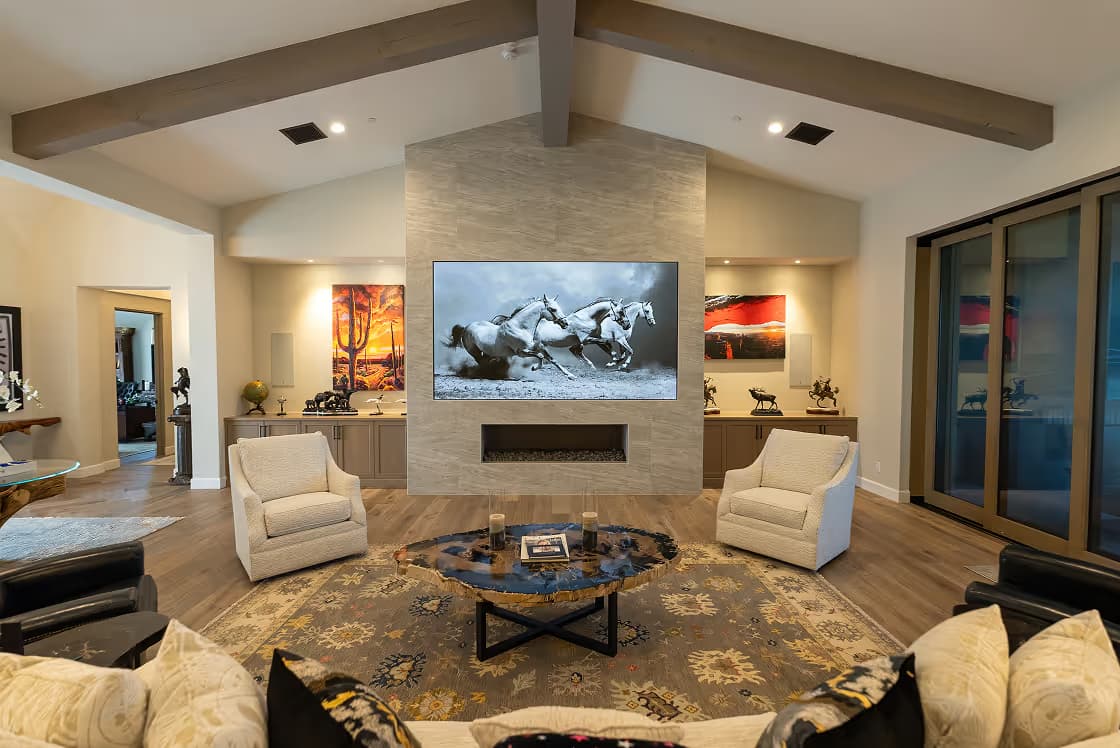 An Autograph living room installation