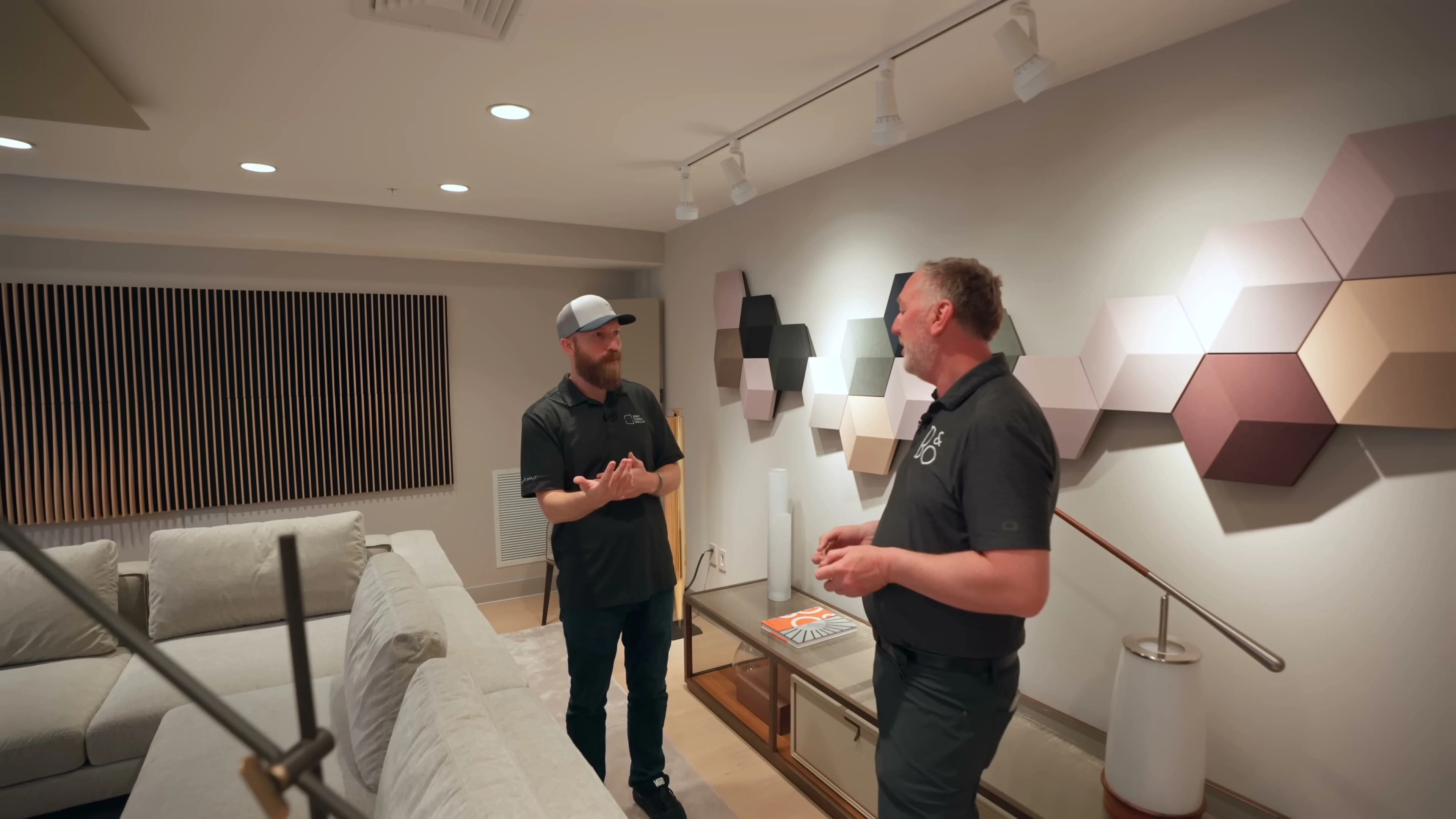 Recessed 151-inch MicroLED with BeoSound Theatre and Beolab speakers in Boston showroom
