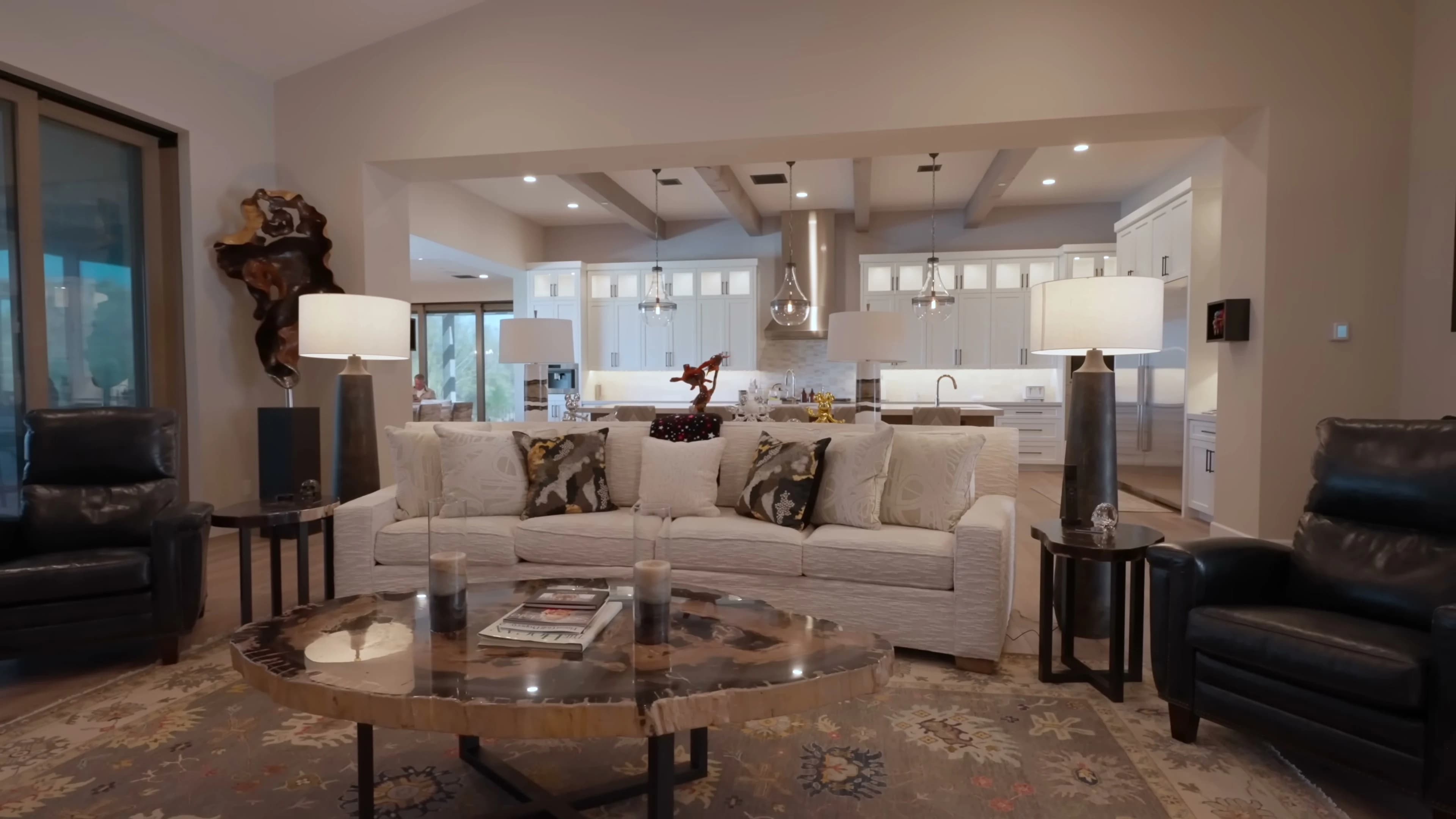 Seating view toward the 136-inch MicroLED
