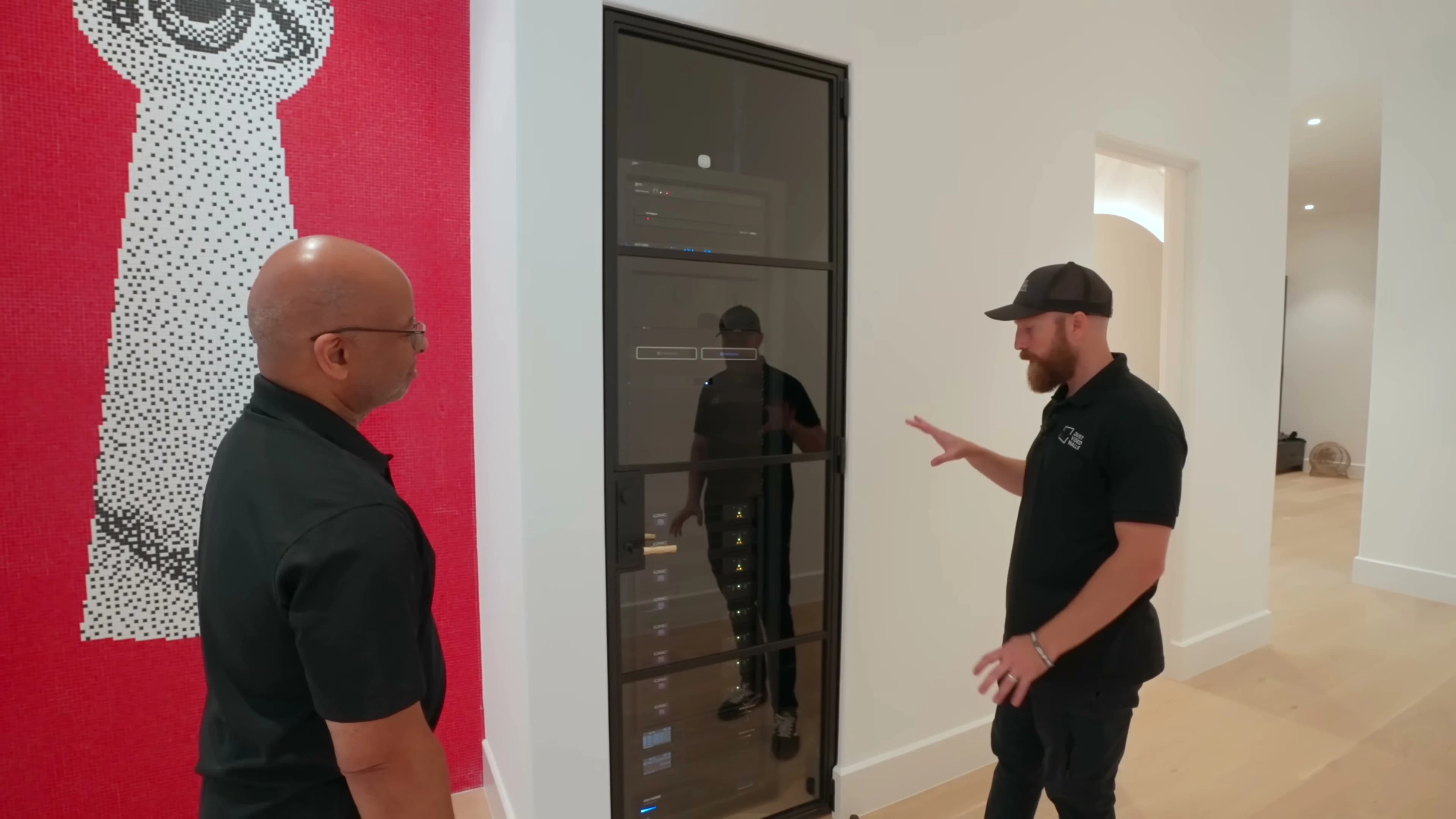 Detail moment from the mancave reveal and finishes