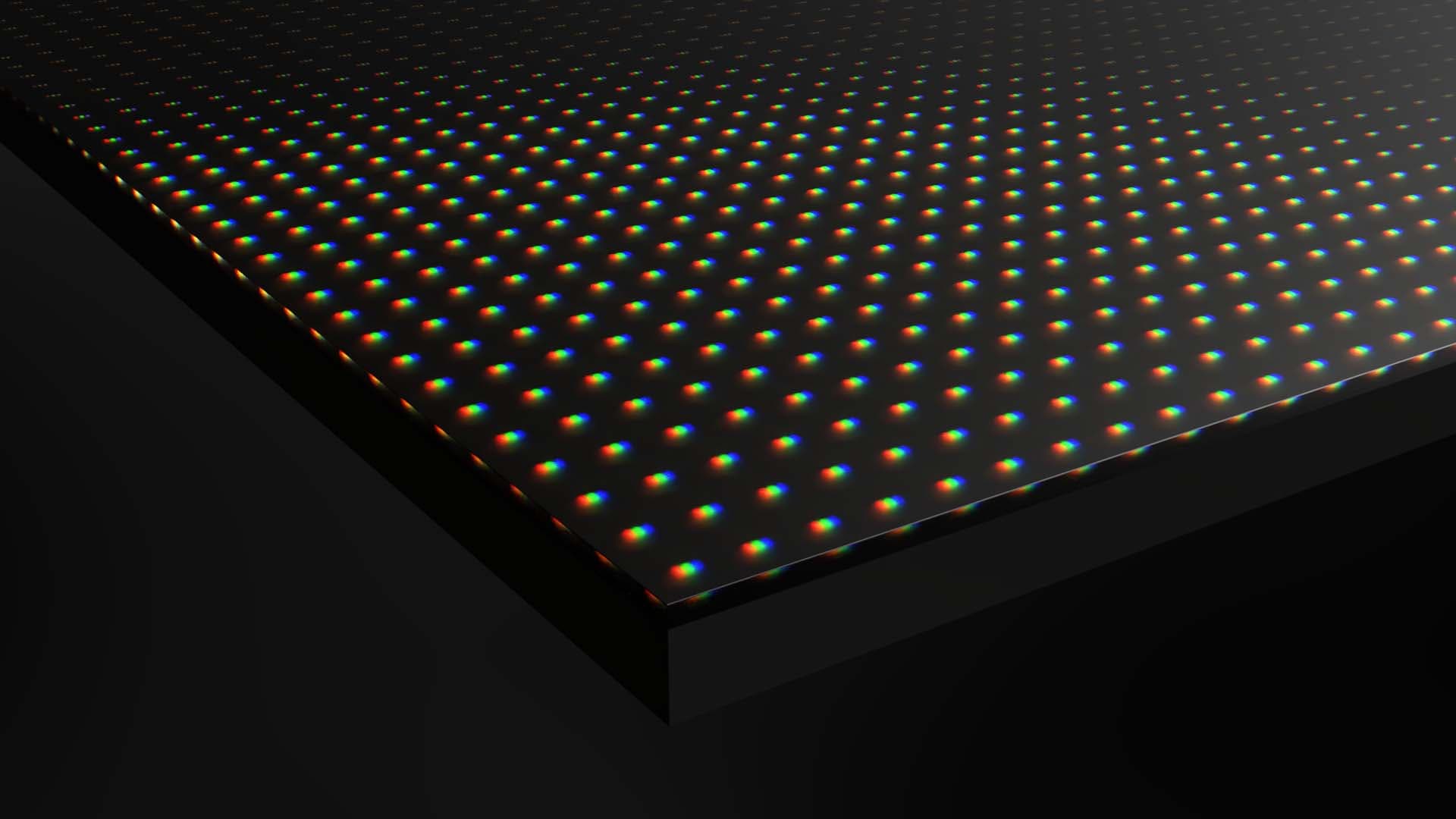 Absolute Black MicroLED macro detail