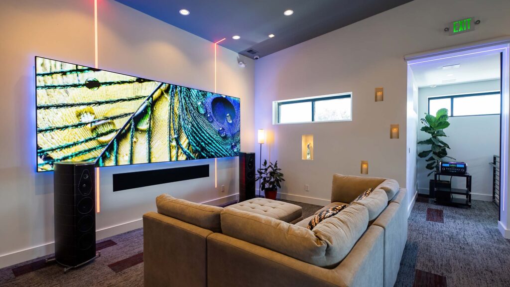 precision media showroom video wall